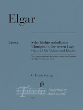 Very easy melodious Exercises in the first Position op. 22 for Violin and Piano